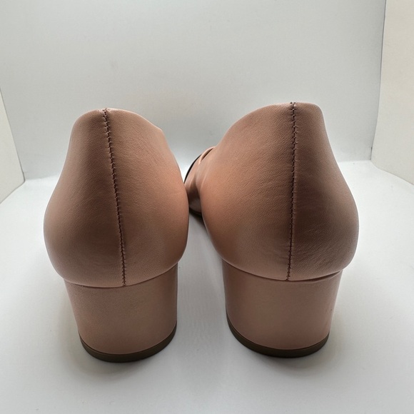 NEW Taryn Rose Rhea Babette Low Heel Pumps Colorblock Nude Pink & Black Sz 11B - Picture 6 of 11